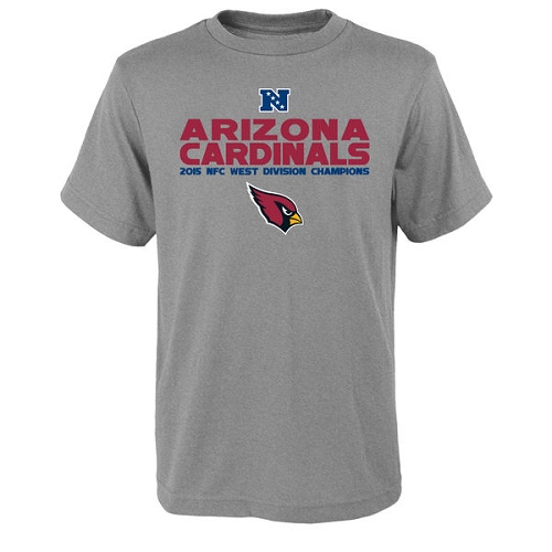 NFL Men's Arizona Cardinals Heather Gray 2015 NFC West Division Champions Next Level T-Shirt